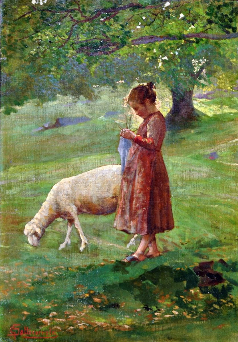 Pastorella nel bosco